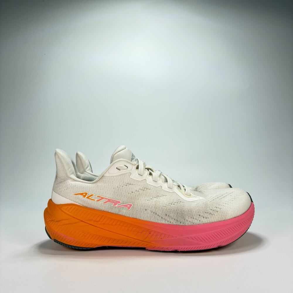 Altra Experience Flow 2 White Orange Road Running Shoes ALOA85RF108 Women’s Sz 8